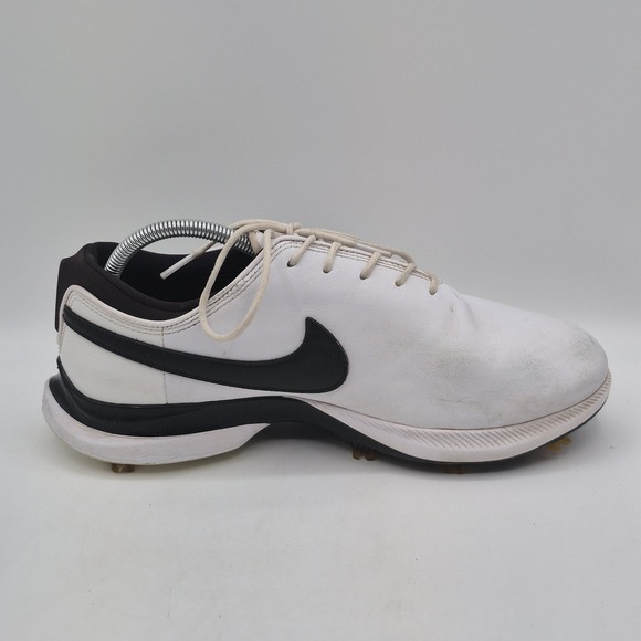 Nike Victory Golf Shoes Mens Size 10 White Black React Spiked Cleats DJ6570-100 - Picture 2 of 13